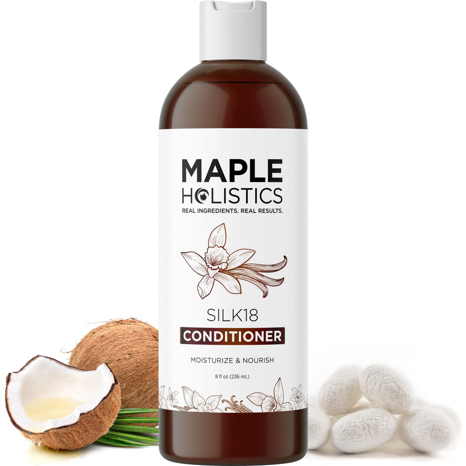 Maple Holistics front bottle showing product branding and benefit