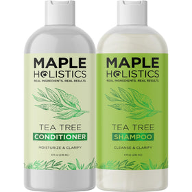 Maple Holistics 8 fl oz bottles next to ruler showing true size