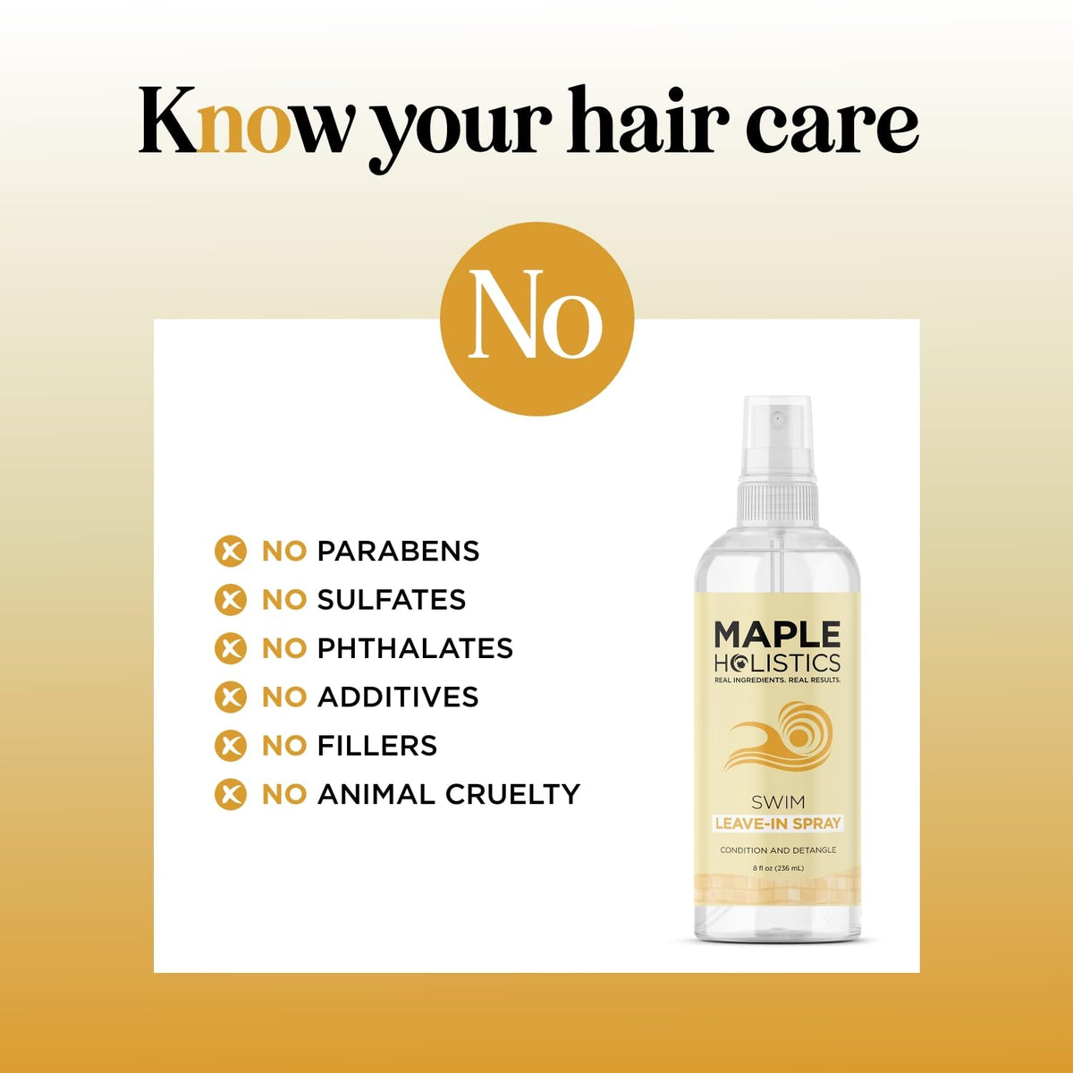 Maple Holistics spray being applied from a hand for easy pre-swim protection