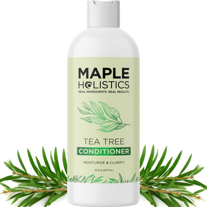 Maple Holistics bottle front view showing label and natural benefit