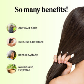 Maple Holistics creamy conditioner texture on hand showing moisturizing feel