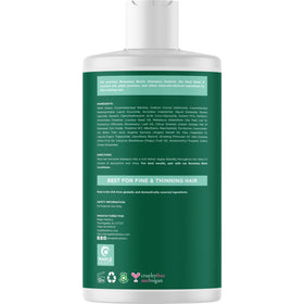 Maple Holistics tea tree oil drop image indicating scalp-refreshing benefit