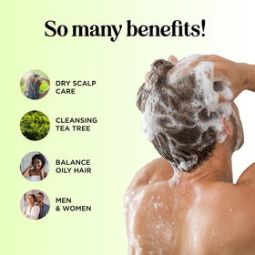 Maple Holistics tea tree oil close-up highlighting natural cleansing