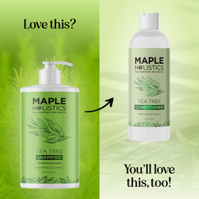 Maple Holistics after-wash smooth hair showing refreshed, manageable results