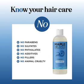 Maple Holistics close-up of shampoo texture with nourishing oil blend