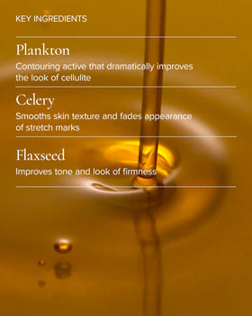 MARA Sea Sculpt application on leg demonstrating smoothing and firming effect