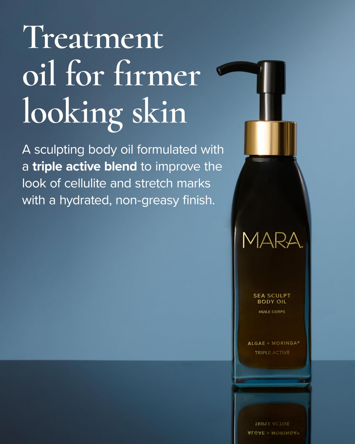 MARA Sea Sculpt dropper dispensing oil highlighting controlled application benefit