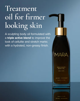 MARA Sea Sculpt dropper dispensing oil highlighting controlled application benefit