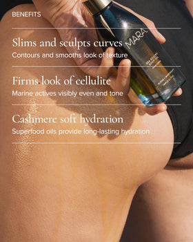 MARA Sea Sculpt oil texture close-up displaying lightweight, silky hydration