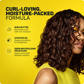 Marc Anthony before and after curls showing reduced frizz and definition