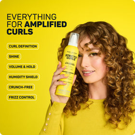 Marc Anthony foam dispensed on palm demonstrating airy mousse and easy application benefit