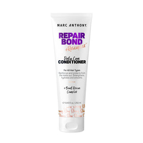 Marc Anthony front packaging of Repairing Conditioner showing bottle and benefits