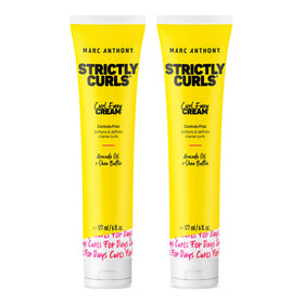 Marc Anthony front packaging showing two tubes and product benefit of curl definition