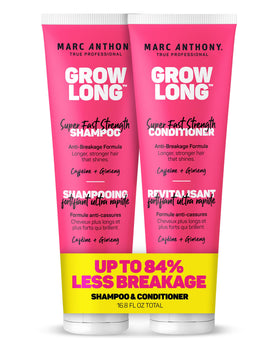 Marc Anthony front packaging showing Grow Long gift set and tidy presentation benefits