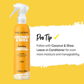 Marc Anthony hair texture after use showing smoother, softer strands and reduced frizz