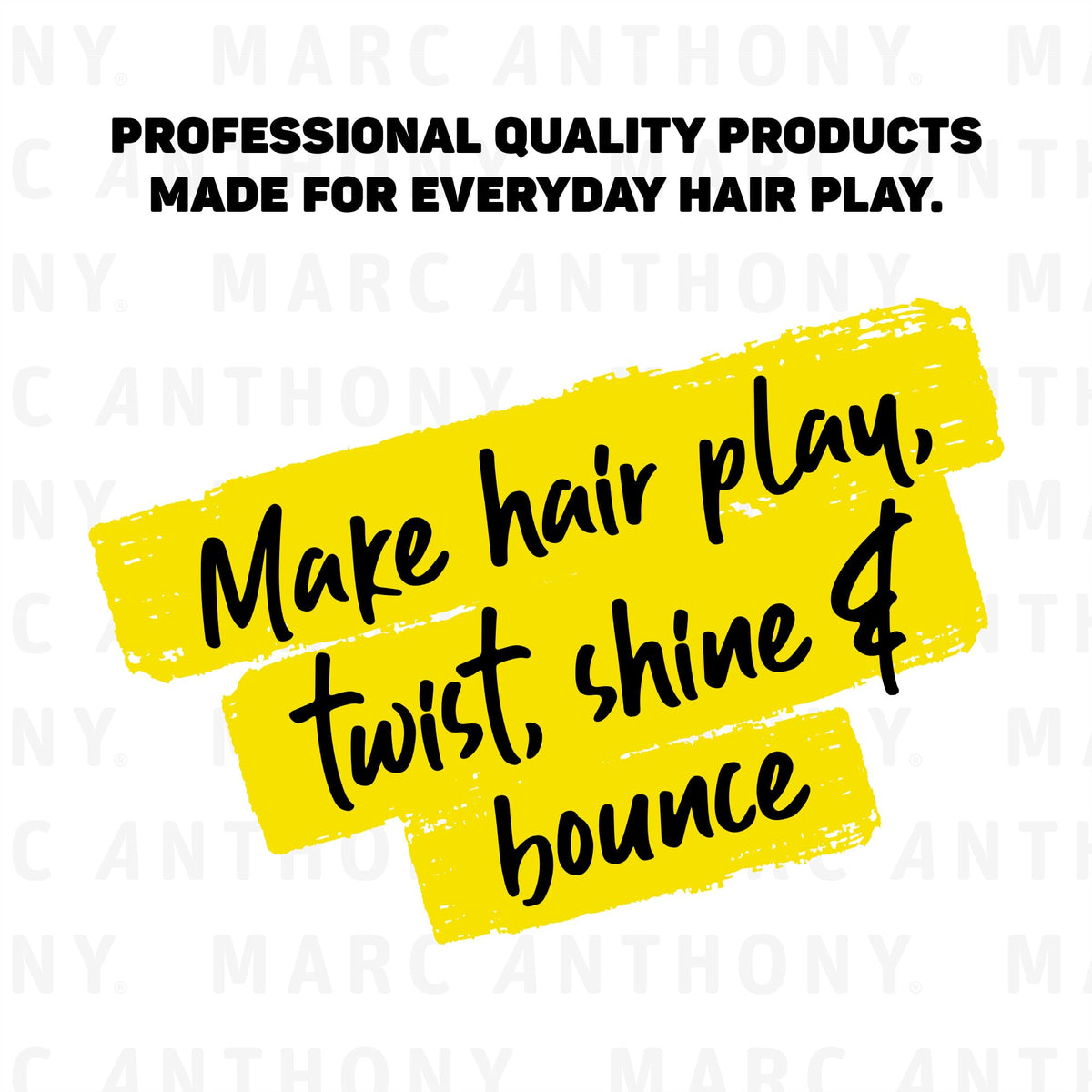 Marc Anthony spray used on styled hair to create visible root lift
