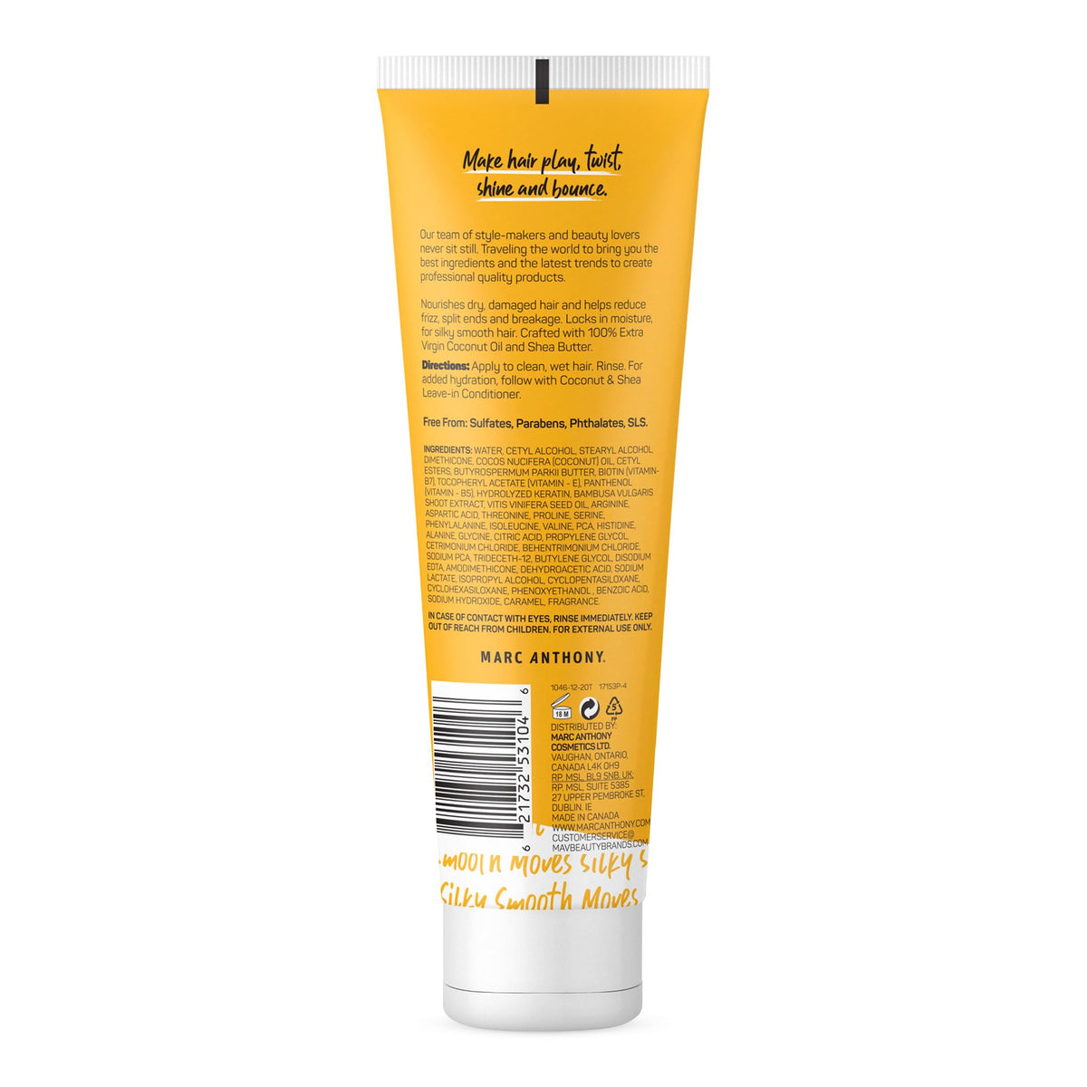 Marc Anthony conditioner on bathroom shelf for easy daily haircare