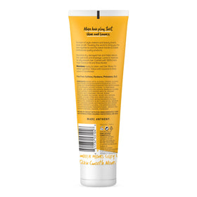 Marc Anthony conditioner on bathroom shelf for easy daily haircare