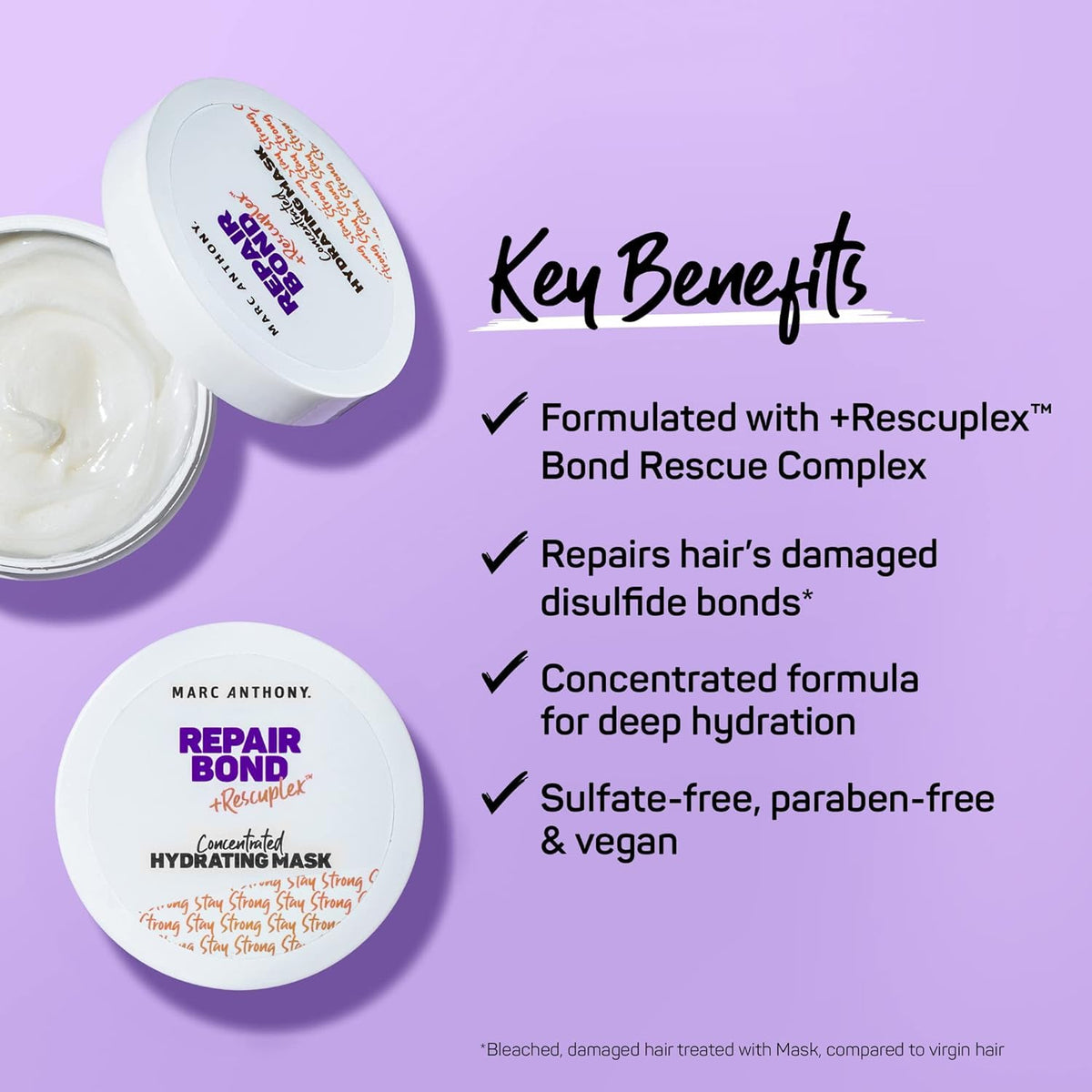Marc Anthony mask being scooped in palm for easy application and control