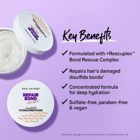 Marc Anthony mask being scooped in palm for easy application and control