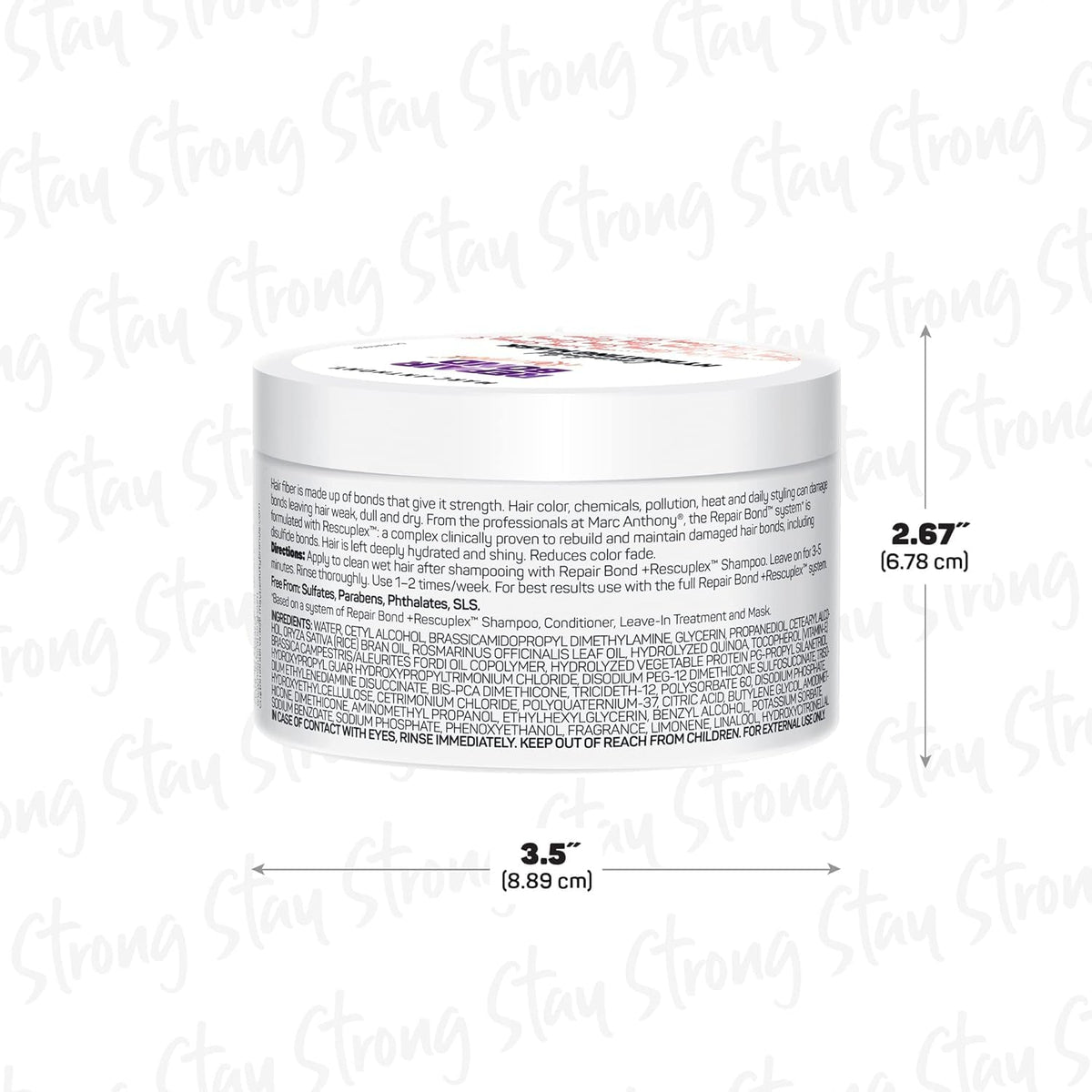 Marc Anthony mask creamy texture close-up illustrating intense hydration