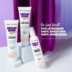 Marc Anthony shampoo foam texture highlighting gentle lather and cleansing