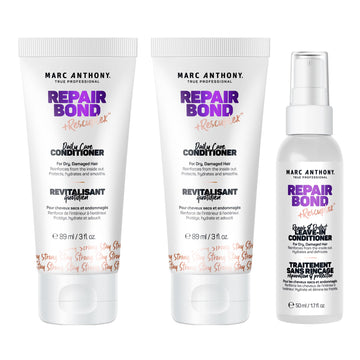 Marc Anthony travel set front packaging showing compact trio and convenience