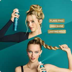 Marc Anthony can beside hand demonstrating 9.5 oz size and portability