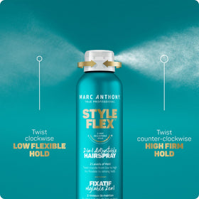 Marc Anthony fine mist spray in air demonstrating even application