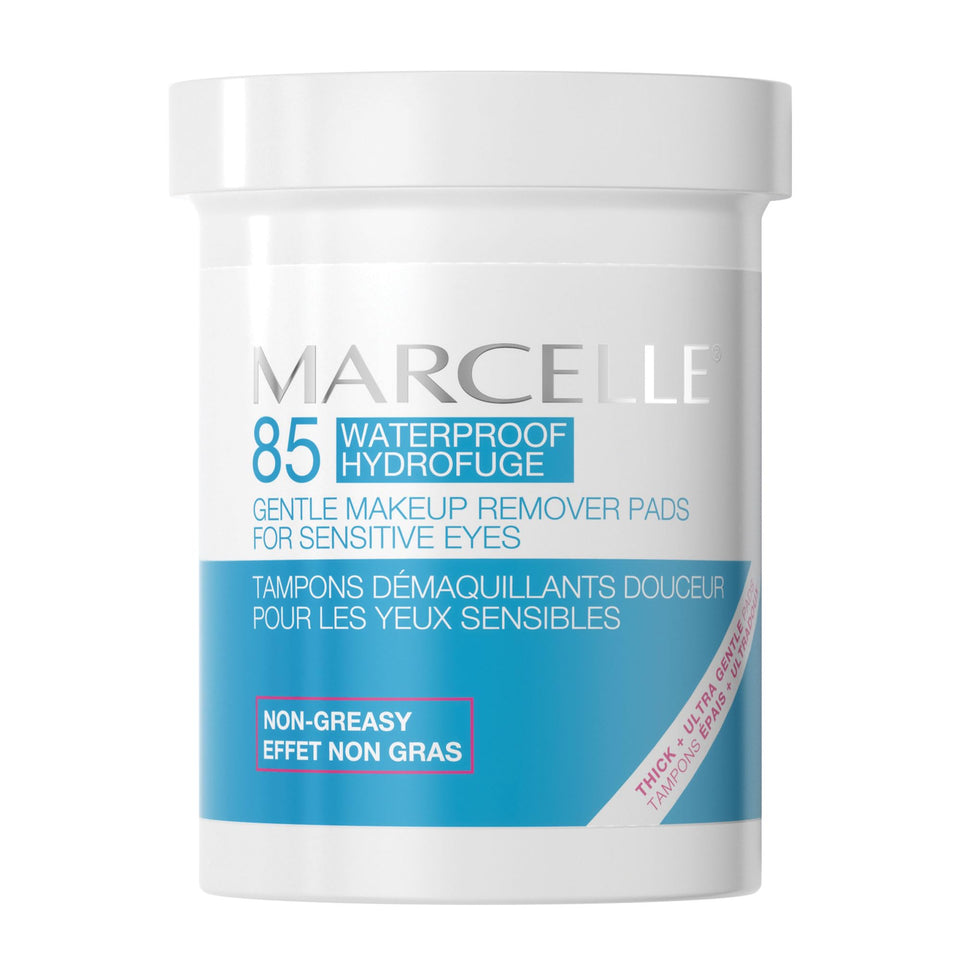 marcelle front packaging showing 85 pads and gentle benefits
