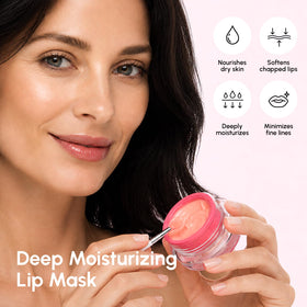 MAREE applied on lips at night demonstrating hydration and overnight repair