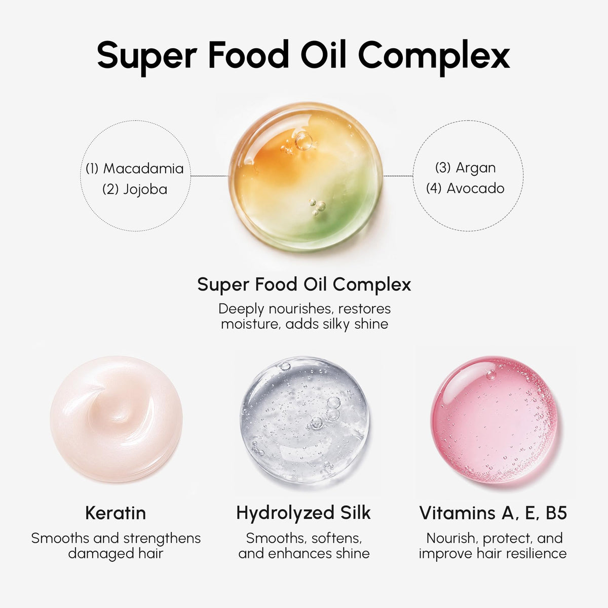 MAREE open capsule revealing silky serum texture that smooths hair