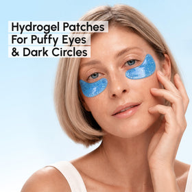 MAREE single under-eye pair close-up showing smooth hydrogel texture and soothing effect