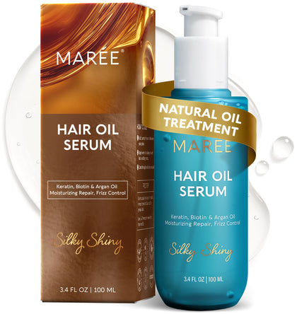 MAREE front bottle displaying product branding and sleek packaging benefit of clear identification