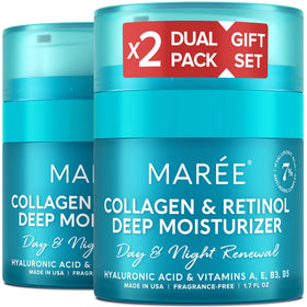 MAREE front packaging showing two-jar set and clear anti-aging benefit