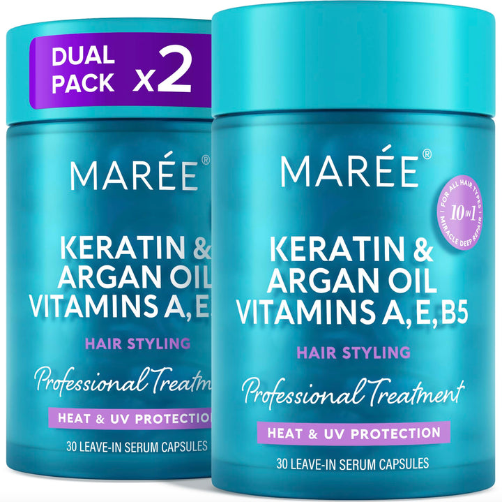 MAREE front packaging showing two packs and capsule design for easy use