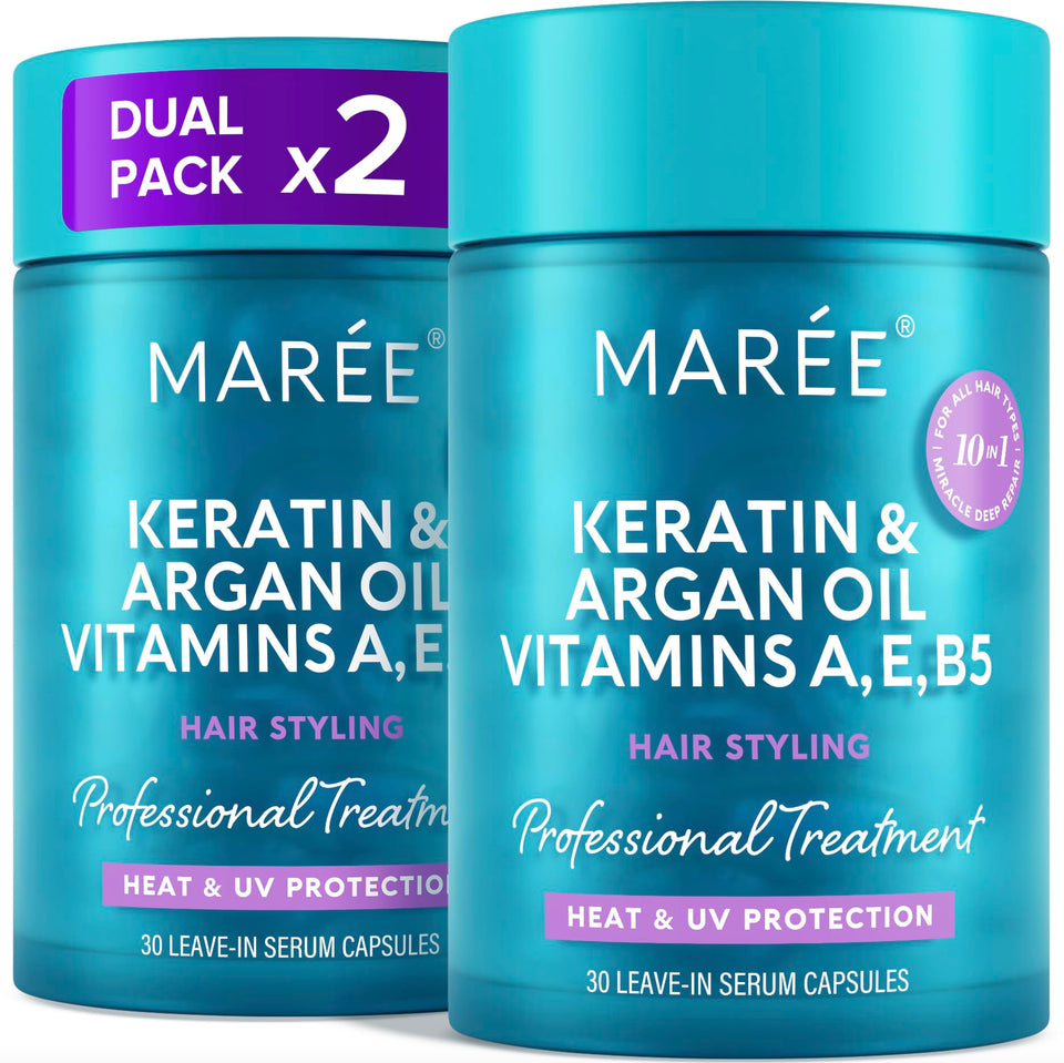 MAREE front packaging showing two packs and capsule design for easy use