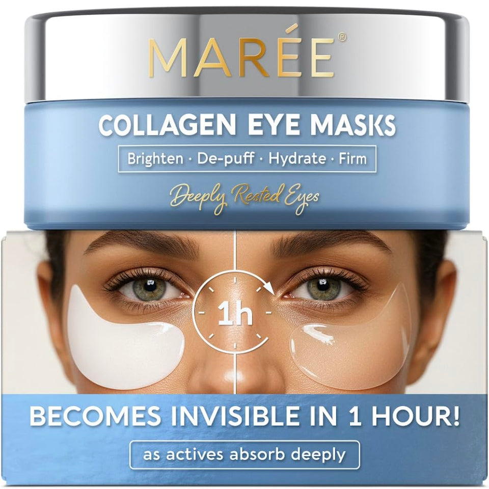MAREE front packaging showing clear hydrogel patches and benefits