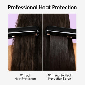 MAREE ingredients shot with keratin, collagen and argan oil highlighting smoothing benefit