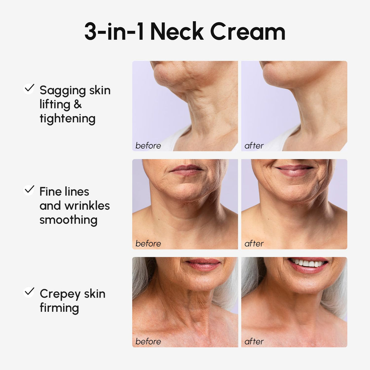 MAREE cream texture swirl showing smooth hydrating formula for neck