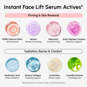 MAREE PDRN serum packaging label detail displaying active ingredients and clarity
