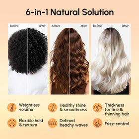 MAREE spray poured into hand highlighting texture and easy distribution