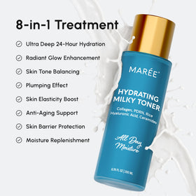 MAREE texture poured on hand showing silky hydration and absorbency