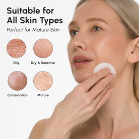 MAREE on cotton pad ready to apply for gentle exfoliation and clarity