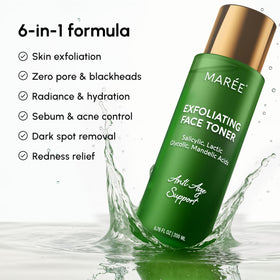 MAREE texture drop demonstrating lightweight liquid and quick absorbency benefit