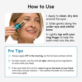 MAREE under eye balm on bathroom counter in lifestyle shot suggesting daily routine fit