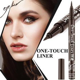 MARIA AYORA dark brown line swatch on skin demonstrating rich color and quick-dry finish