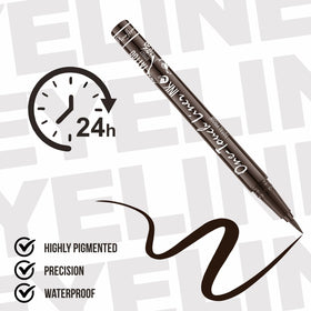 MARIA AYORA pen next to a coin for size comparison, easy travel-ready convenience