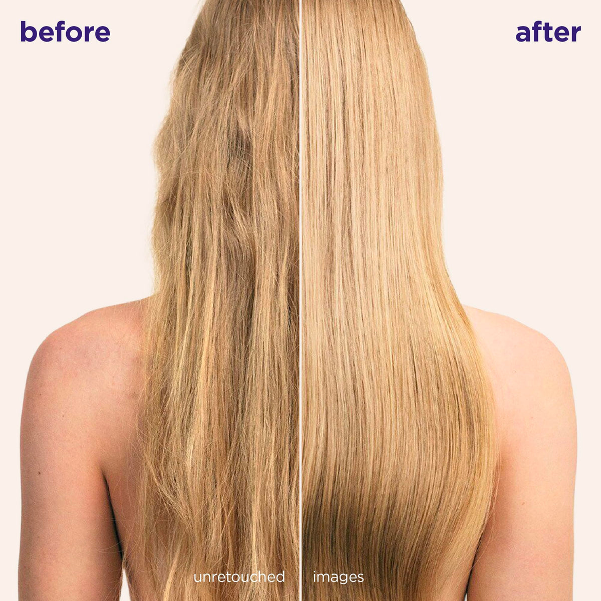 Maria Nila applying treatment to hands and distributing through hair