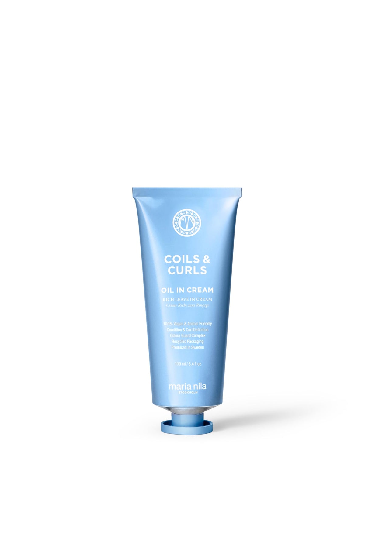 Maria Nila front packaging shows product and benefits for curl definition